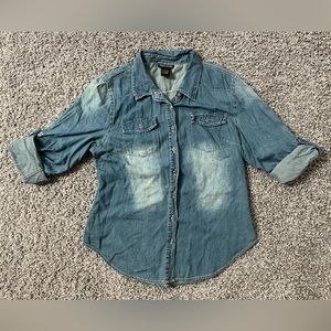 Wet Seal “Jean” Button Down Shirt